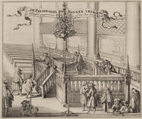 KG 06672
<br/>
Portugese Synagoge, predikstoel
<br/>
<em>Hooghe, Romeyn de (1645-1708)</em>